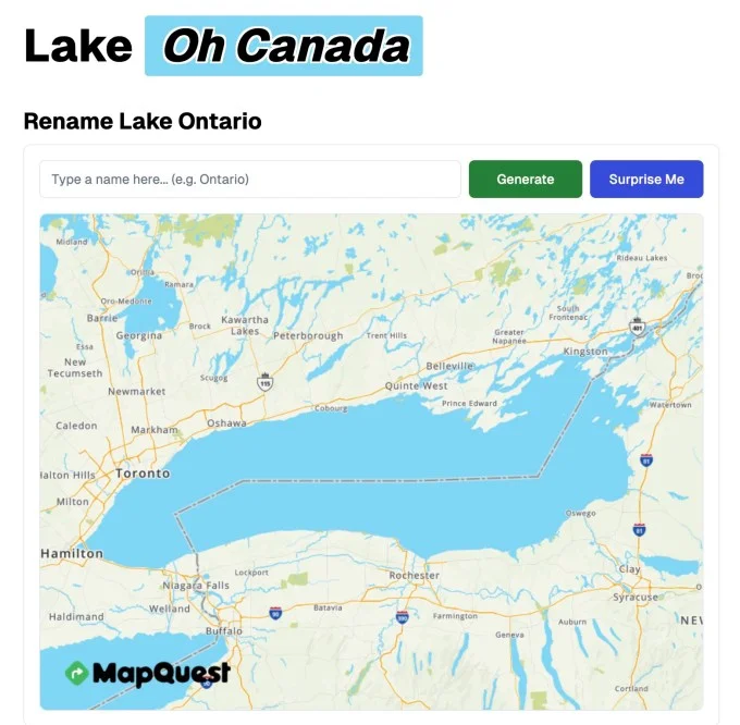 MapQuest lên số 1 tại Mỹ vì giữ tên hồ Ontario