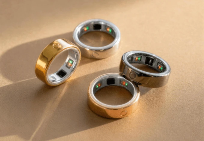 Nhẫn Circular Ring 3 với thiết kế kim loại nhỏ gọn