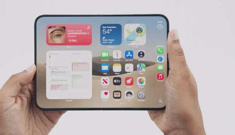 Apple giới thiệu điện thoại màn hình gập iPhone Duo tại Cupertino