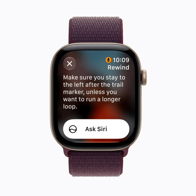 Apple giới thiệu tính năng tua lại hội thoại trên đồng hồ mới