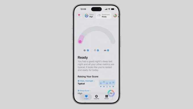 Màn hình Apple Health trình bày đánh giá sức khỏe cá nhân