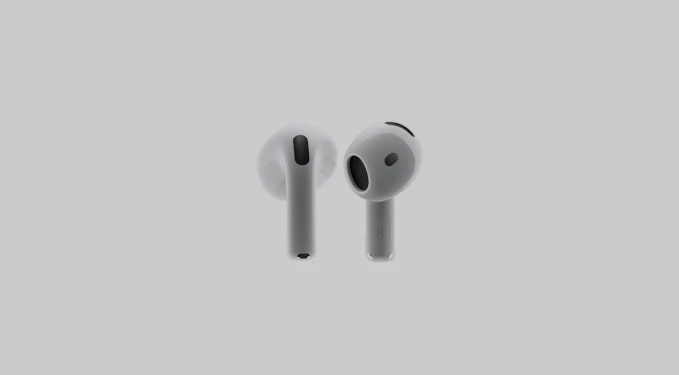 Tai nghe AirPods 5 và hộp sạc màu trắng