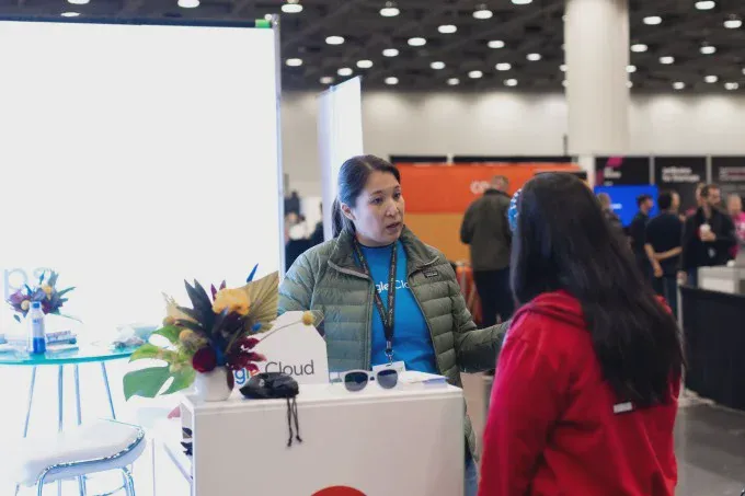 Gian trưng bày Google Cloud tại khu triển lãm TechCrunch Disrupt
