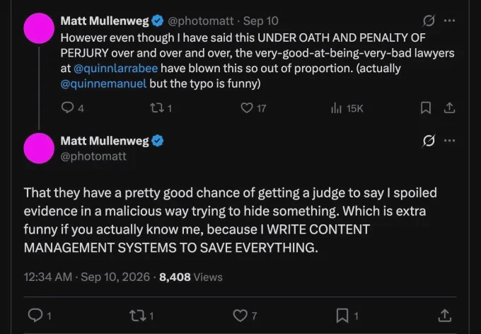 Bài đăng của Matt Mullenweg giữa biến động lãnh đạo Automattic