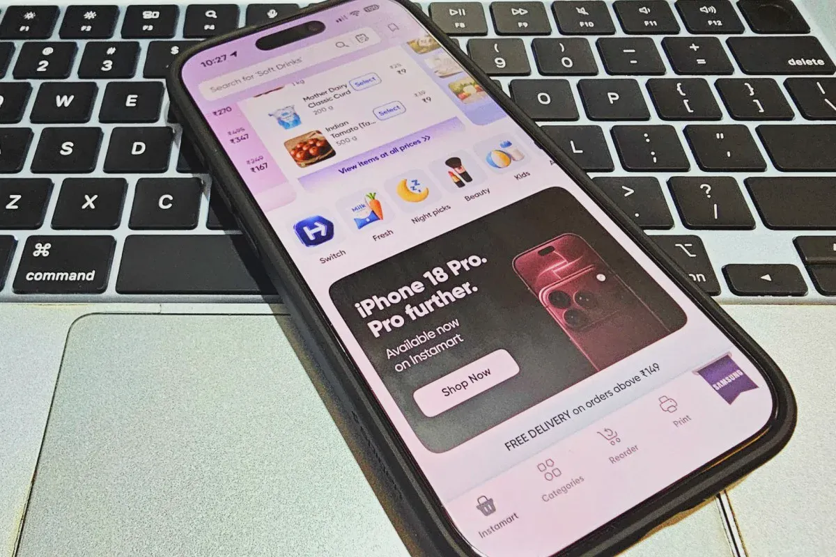 iPhone 18 Pro được bán qua ứng dụng giao hàng nhanh tại Ấn Độ