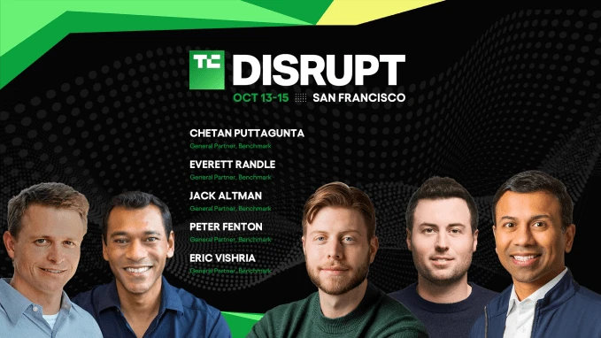 Năm đối tác Benchmark tham dự TechCrunch Disrupt 2026