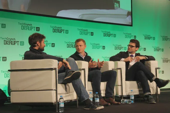 Nhà đầu tư Peter Fenton phát biểu tại sự kiện TechCrunch Disrupt