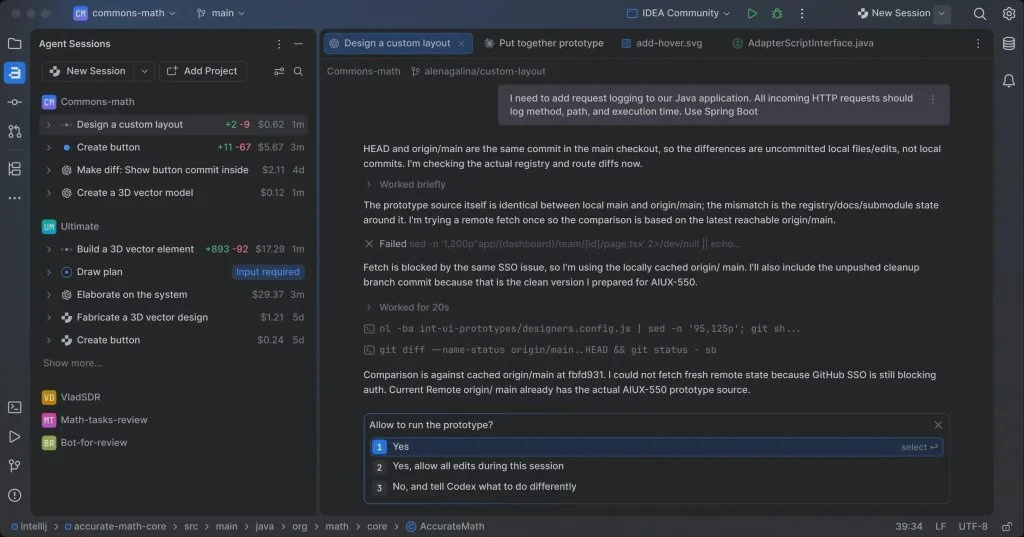 Nhiều phiên tác tử chạy song song trong môi trường JetBrains