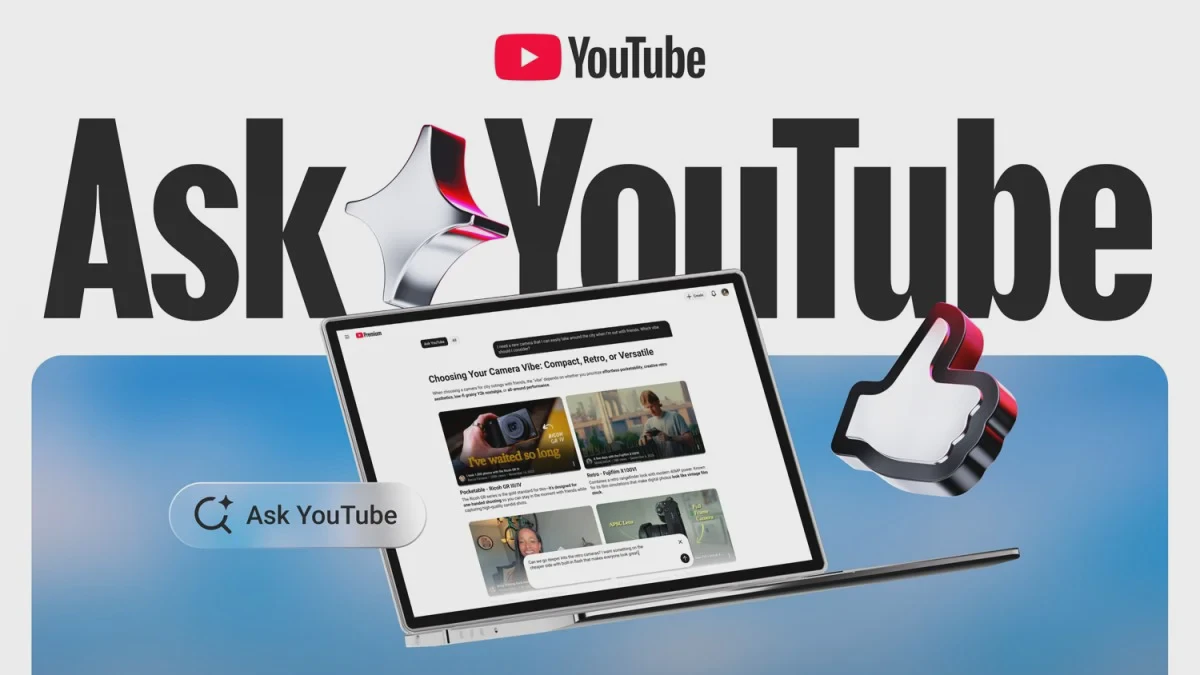 Giao diện Ask YouTube hỗ trợ tìm hiểu sản phẩm trong video