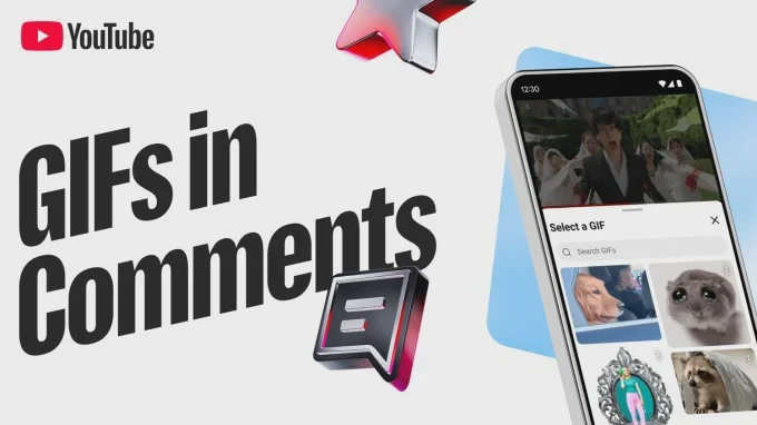 Giao diện YouTube cho phép người xem phản hồi bình luận bằng ảnh GIF