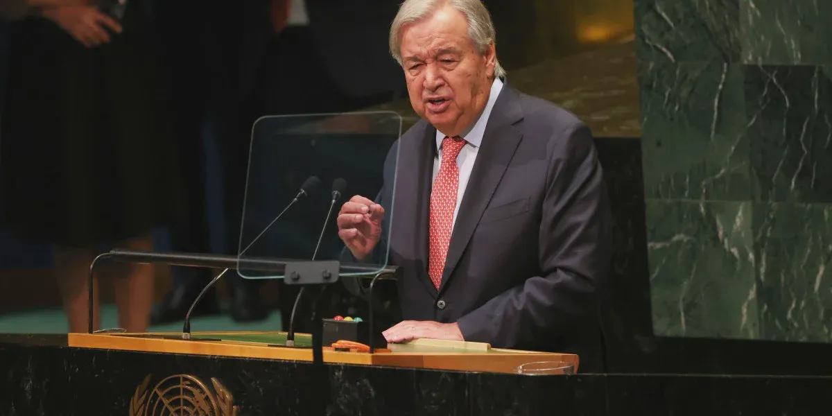 Tổng thư ký Liên Hợp Quốc António Guterres phát biểu về khí hậu và trí tuệ nhân tạo