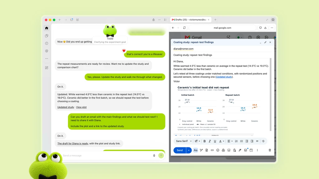 Màn hình Dots hiển thị nhiệm vụ nghiên cứu chủ động