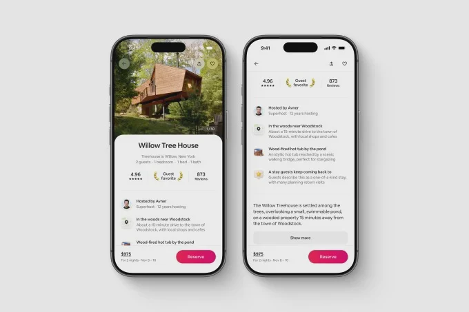 Giao diện Airbnb làm nổi bật tiện nghi bằng trí tuệ nhân tạo