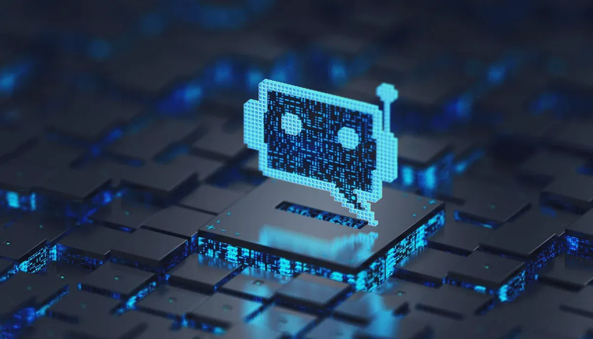 Biểu tượng chatbot xuất hiện phía trên bàn phím máy tính