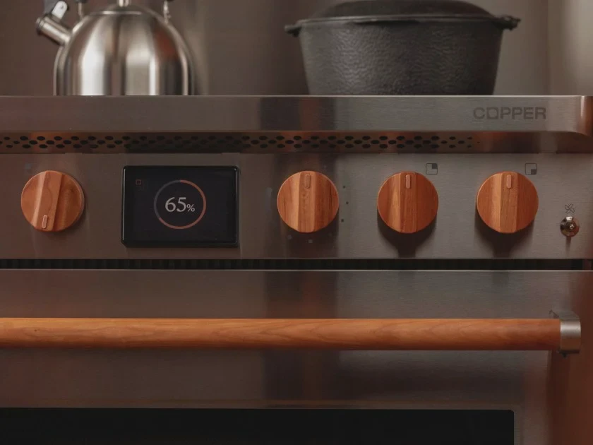 Bếp từ Copper tích hợp pin với màn hình báo mức sạc 65%