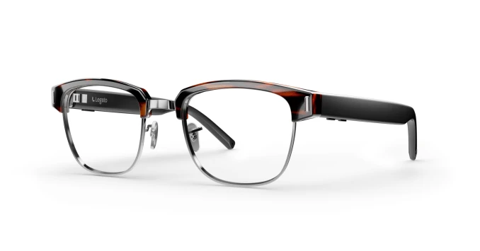 Kính trợ thính Legato Frames với bộ phận âm thanh trên gọng kính