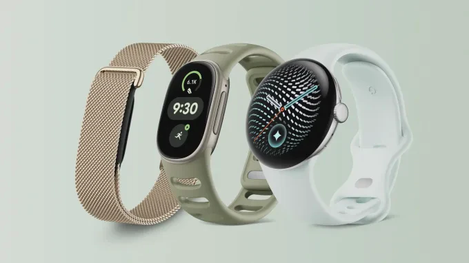 Các thiết bị theo dõi sức khỏe Fitbit Edge, Fitbit Air và Pixel Watch của Google