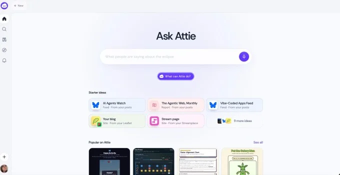 Bluesky mở rộng Attie cho mọi người tạo trang web