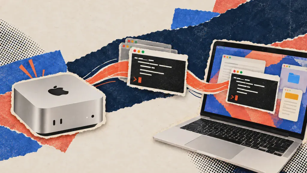 Beam hiển thị cửa sổ từ Mac Mini trên một máy Mac khác
