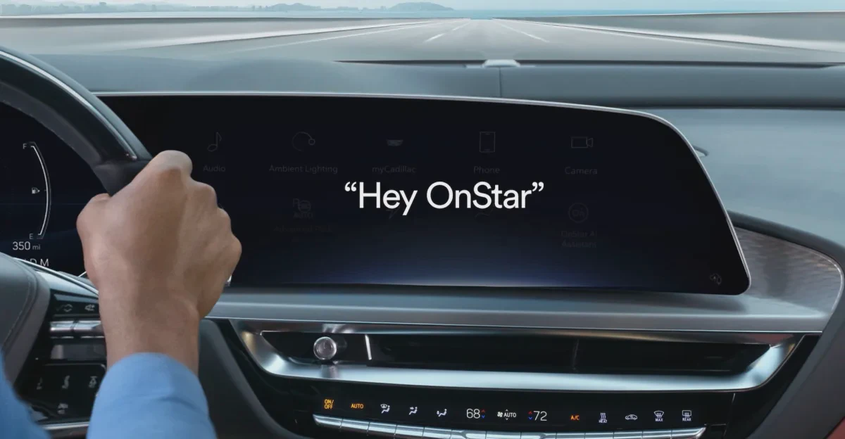 Giao diện trợ lý AI OnStar được tích hợp trên ô tô GM
