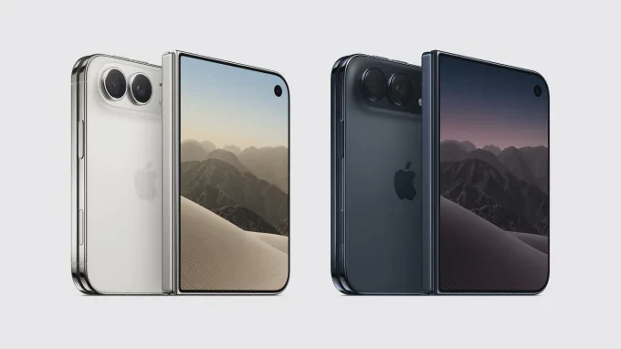 Các phiên bản màu của iPhone Duo khi mở và gập